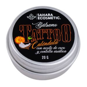 balsamo para tatuajes calendula & centella asiatica con aceite de coco 20g