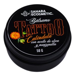 balsamo para tatuajes calendula & manzanilla con aceite de oliva 50g